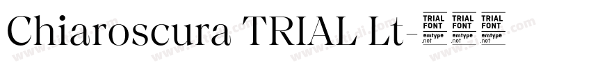 Chiaroscura TRIAL Lt字体转换